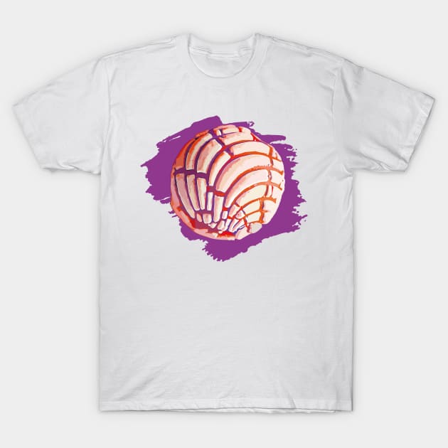 Watercolor bread mexican concha pan dulce mexican food lover T-Shirt by T-Mex
